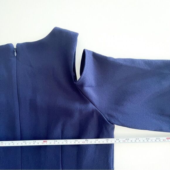 Eliza J Navy Blue Cold Shoulder Dress - Picture 9 of 12